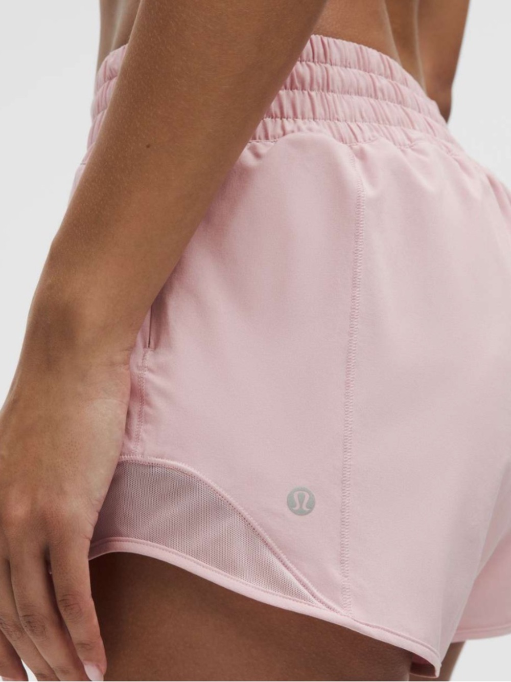 Lululemon Set Pink Haze FlexyFlex Strappy Yoga Bra + Hotty Hot HR 2.5” Shorts - Picture 12 of 15